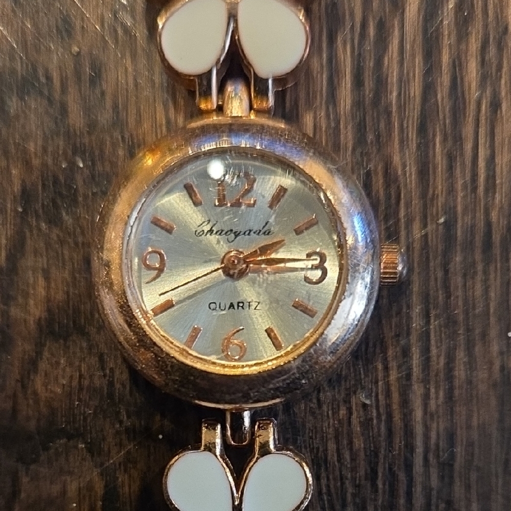 Chaoyada Gold and Cream Women's Watch